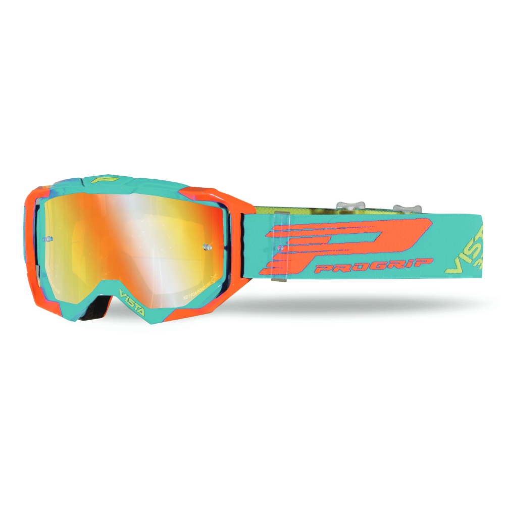 Goggles Pro Grip Vista - Green Orange mirrored lens orange