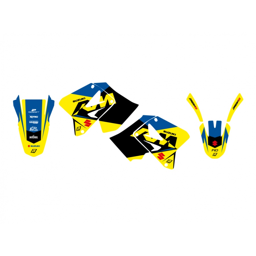 Graphics kit Suzuki RM 250 (01-12) Dream 5 BL-2318AB