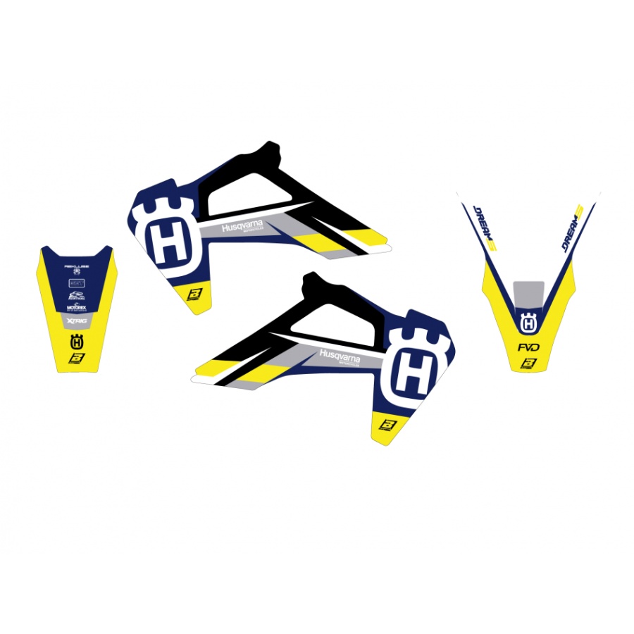 Graphics kit Husqvarna 250 FE (20-23) Dream 5 BL-2615AB