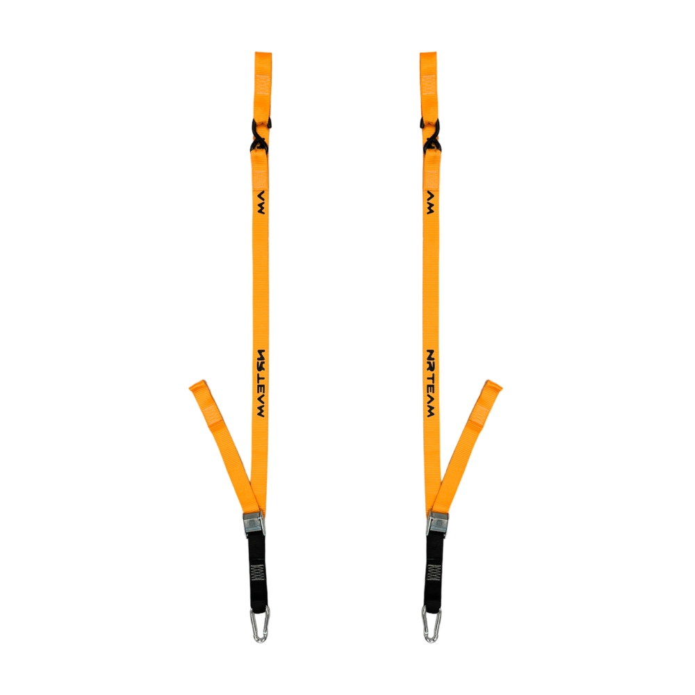 Pair of motorcycle straps Pull Up 38mm NRTeam orange