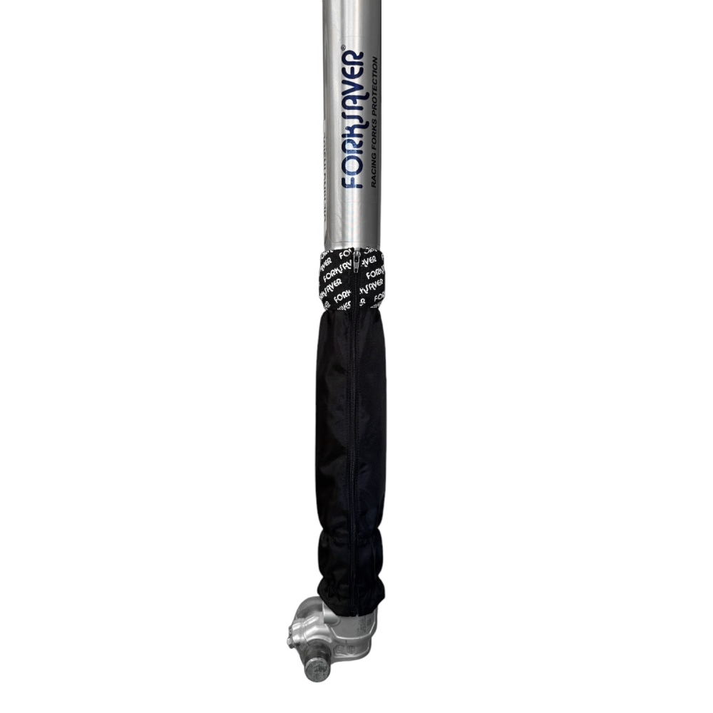 Forksaver fork covers with zip for fork tubes from 49 mm to 50 mm black