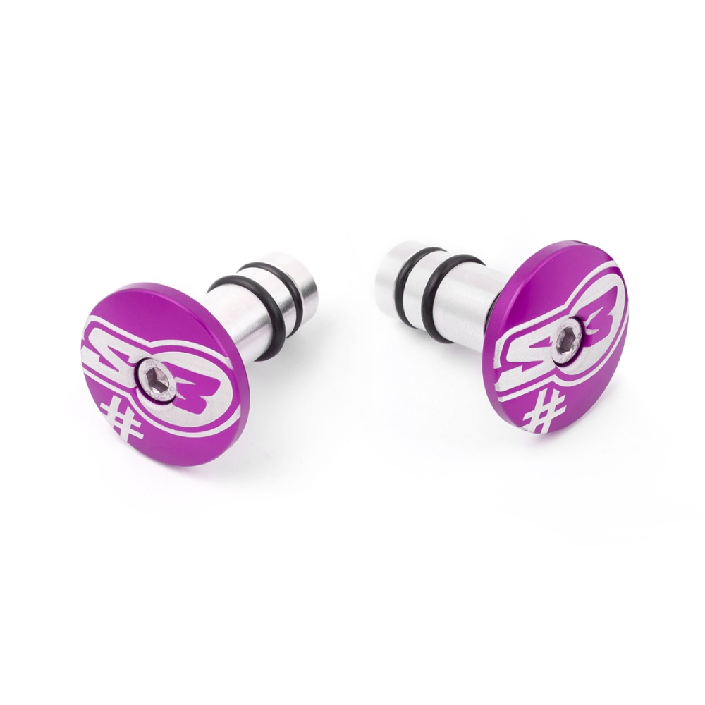 Pair of handlebar end caps S3 purple Too HA-END2-P