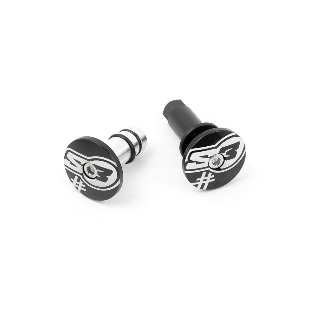 Pair of handlebar end caps S3 Beta black Five Pair of handlebar end caps S3 Beta black Five