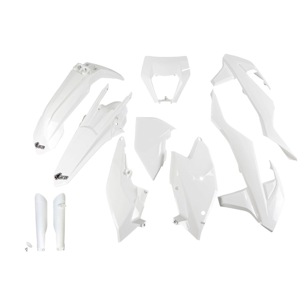 Plastics kit KTM 125 XC-W (17-19) - colour white KTKIT523F-047