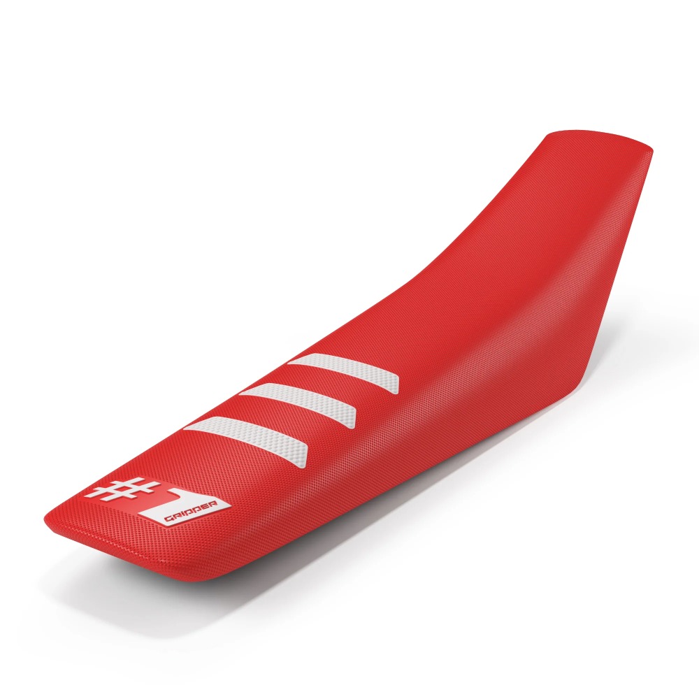 Universal seat cover Onegripper - Light Rib red and white OSC03-RDWH