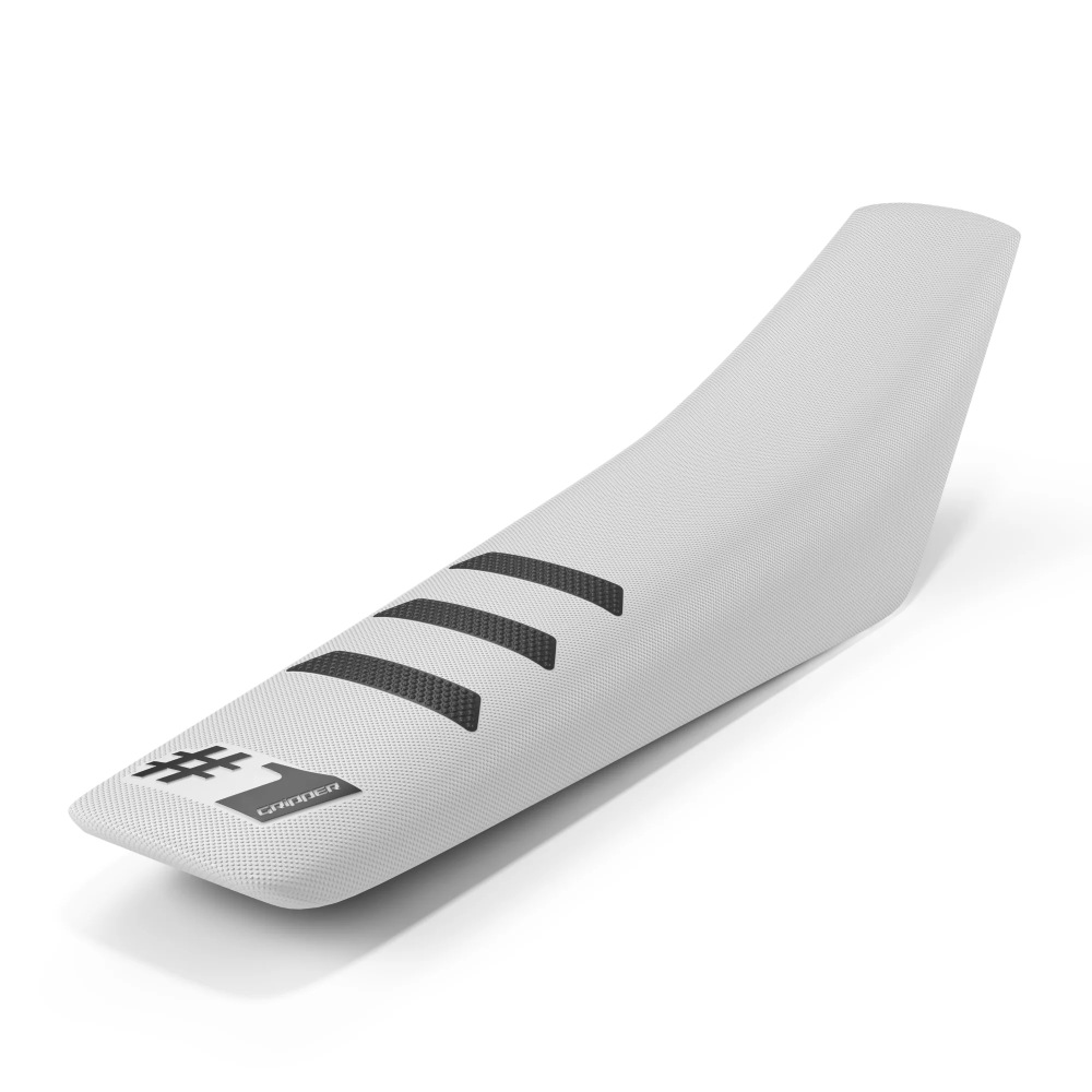 Universal seat cover Onegripper - Light Rib white and black