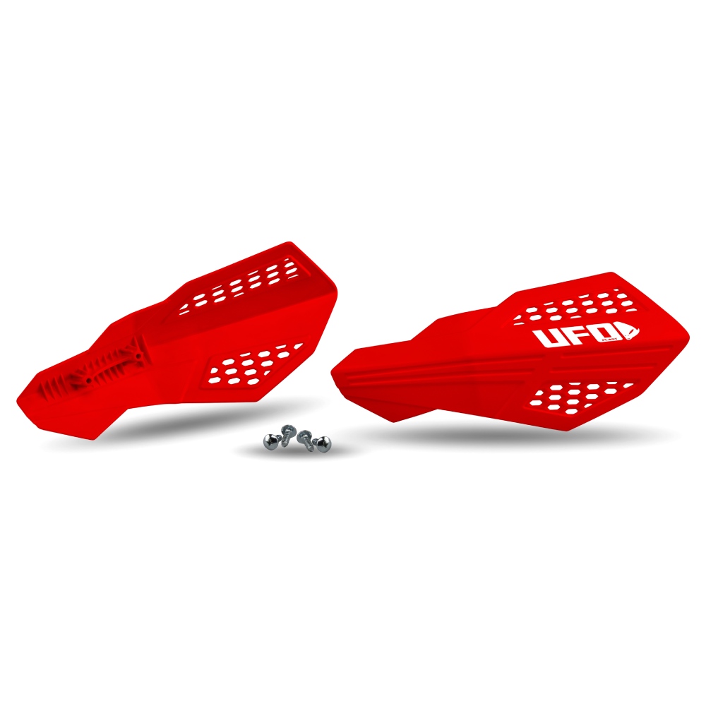 Pair of handguards UFO HORUS for lever mounts red PM01675-070