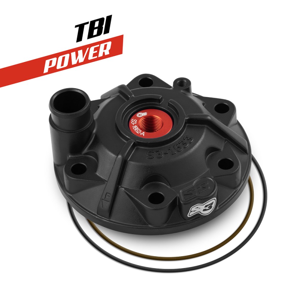 Cylinder head S3 KTM 300 EXC (24-27) - Power black PWR-163-300-B