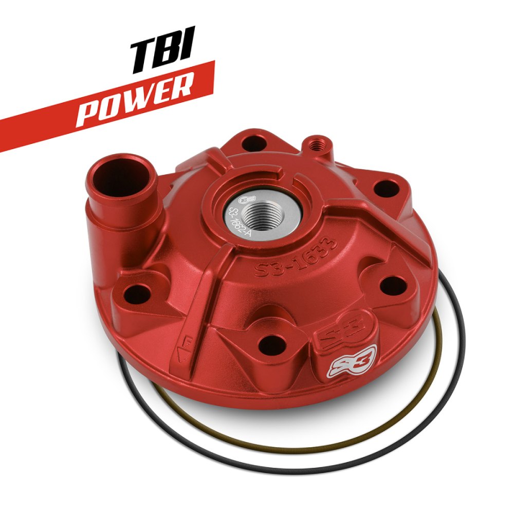 Cylinder head S3 Gasgas 300 EC (24-27) - Power red PWR-163-300-R