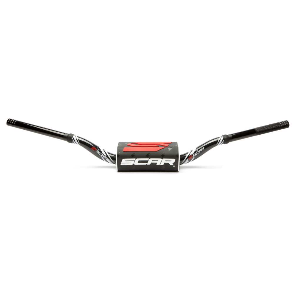 Handlebar Scar 28.6 mm O2 Graphic Colour bend RC black-black S9112BK-BK