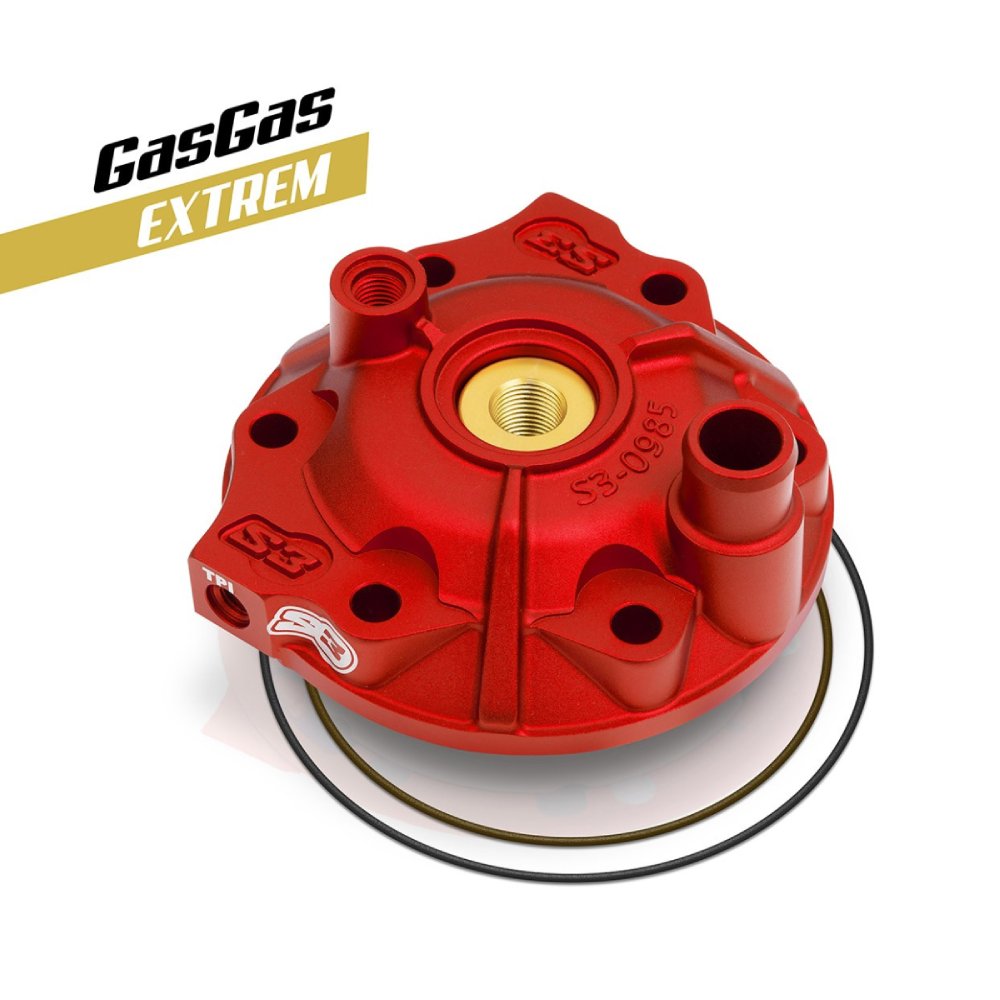 Cylinder head S3 KTM 300 EXC (18-23) - Extreme red XTR-985TPI-300-R